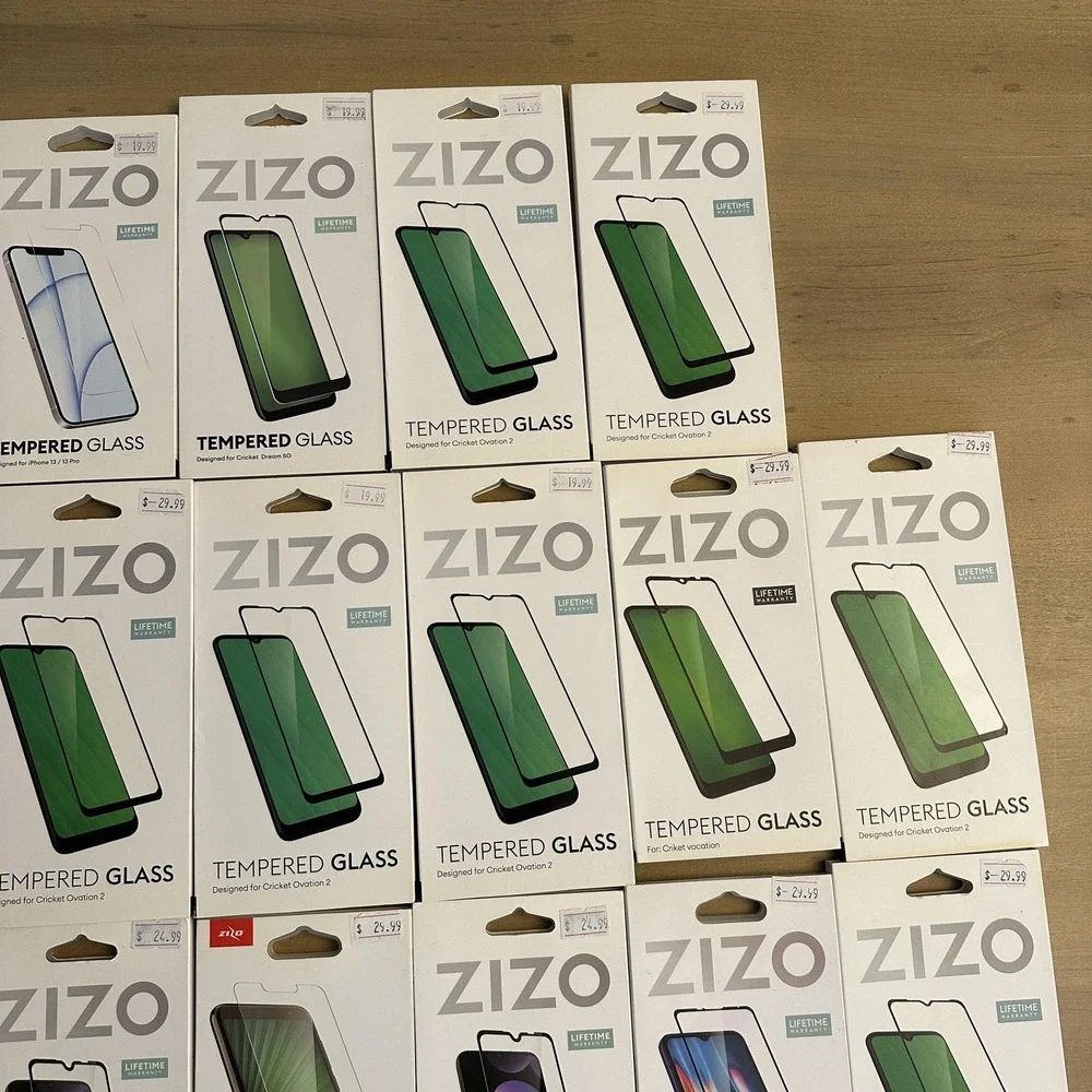 Zizo Tempered Glass Screen Protector Lot Clear IPhone 13 Moto G Cricket Ovation2